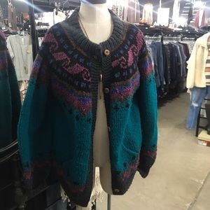 100% lamb wool cardigan